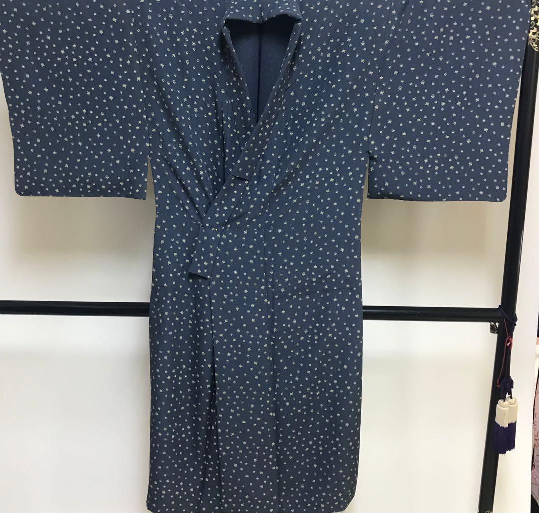 ◆おふく◆メンズ 単衣 着物 小紋 駒柄 8,316円