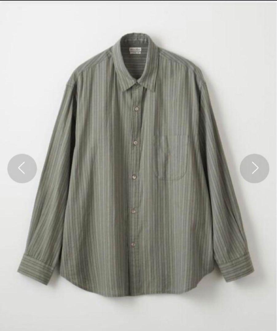 Steven Alan STRIPE REGULAR COLLAR SHIRT