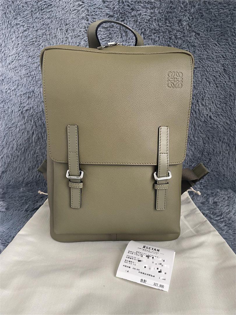 LOEWE ミリタリー バックパック カーキグリーン