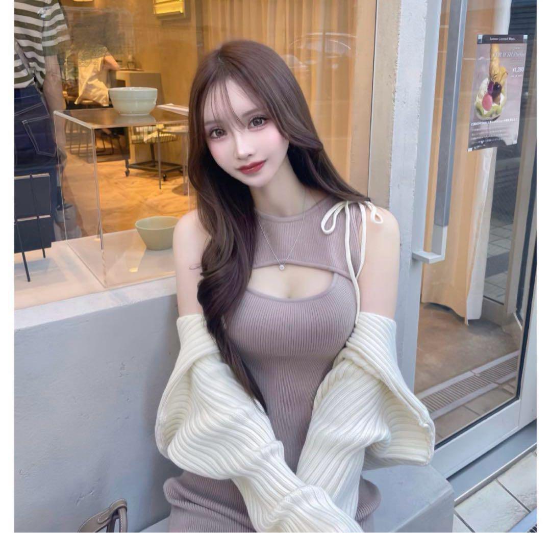 新品 Lumignon ribbon shoulder knit