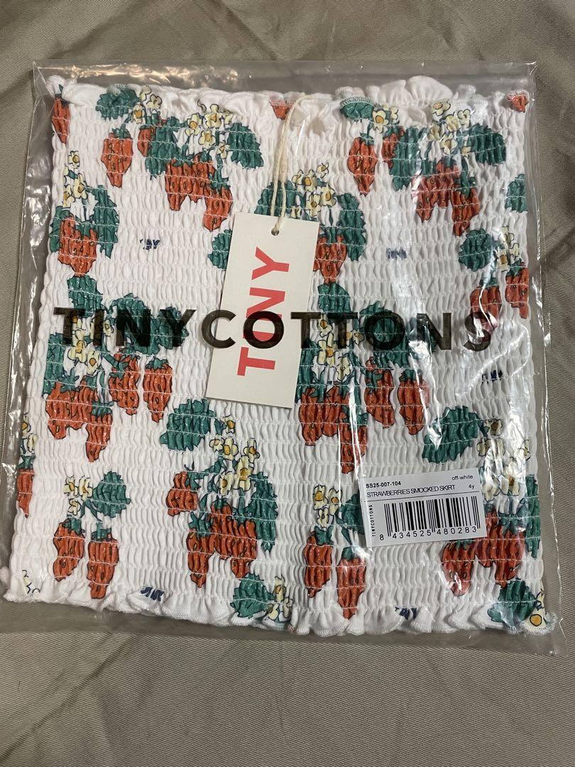 strawberries smocked skirt 4y