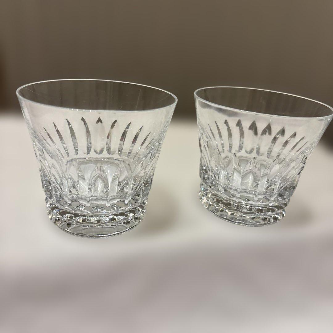 新品 未使用】Baccarat カットクリスタル ロックグラス 2個