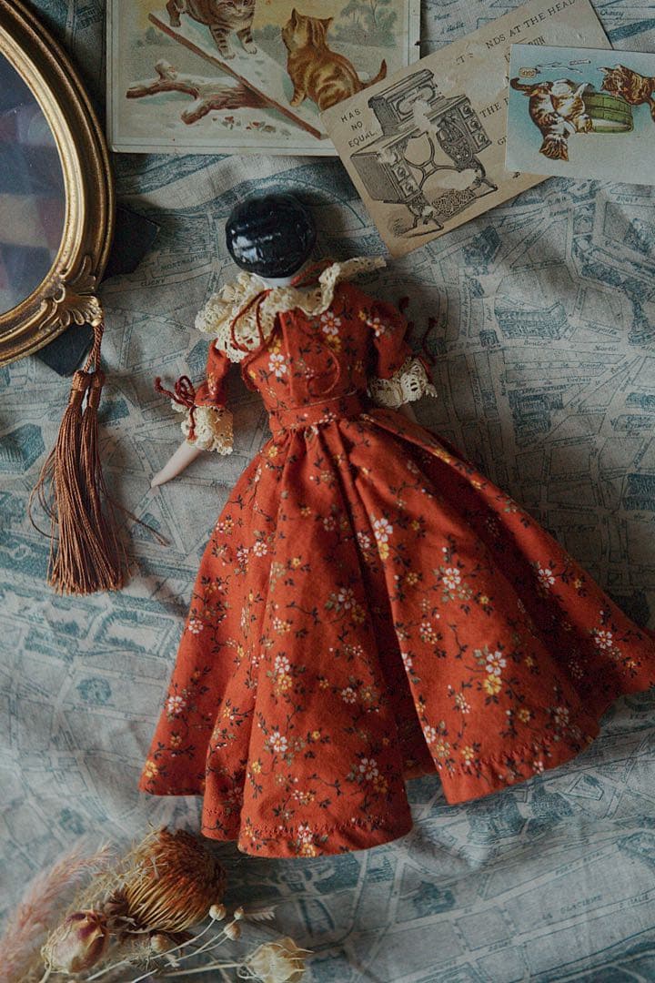 アンティーク チャイナヘッドドール ビスクドール ミニチュア