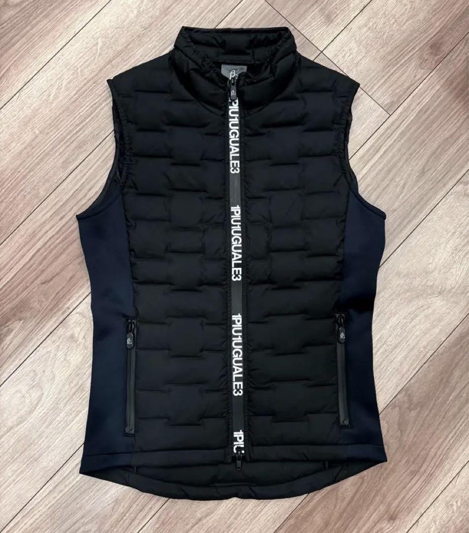 1PIU1UGUALE3 GOLF STAND DOWN VEST ダウンベスト定価88000円