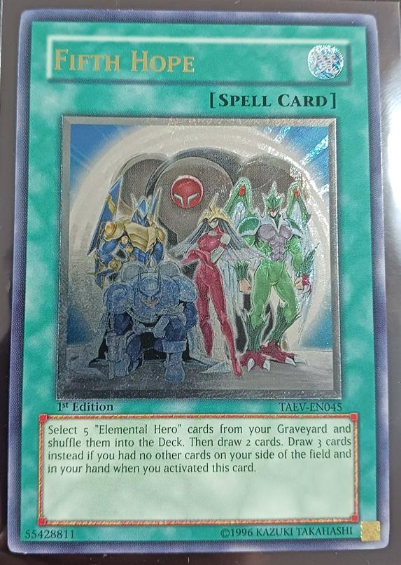 遊戯王 ホープ・オブ・フィフス 北米版 英語 レリーフ 1st