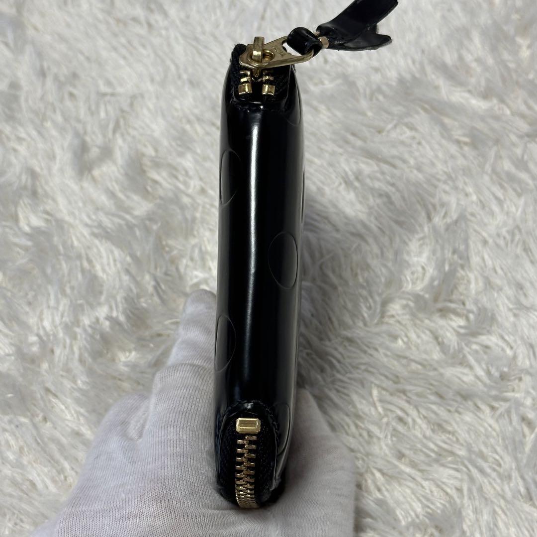 美品】コムデギャルソン 折り財布 ポルカドット ラウンド