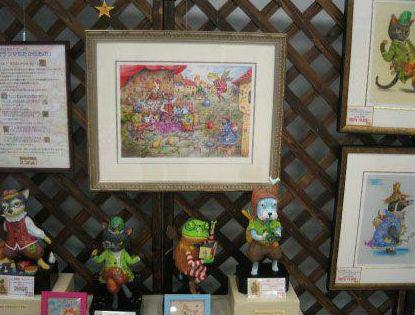 特別価格★【版画（額縁なし）】碧眼のギロ（カエル）