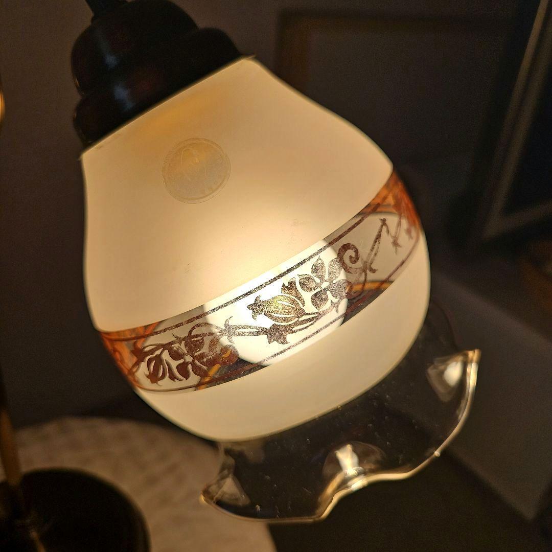70's～80's 日立製作所　白熱灯スタンド　テーブルランプ　真鍮　照明
