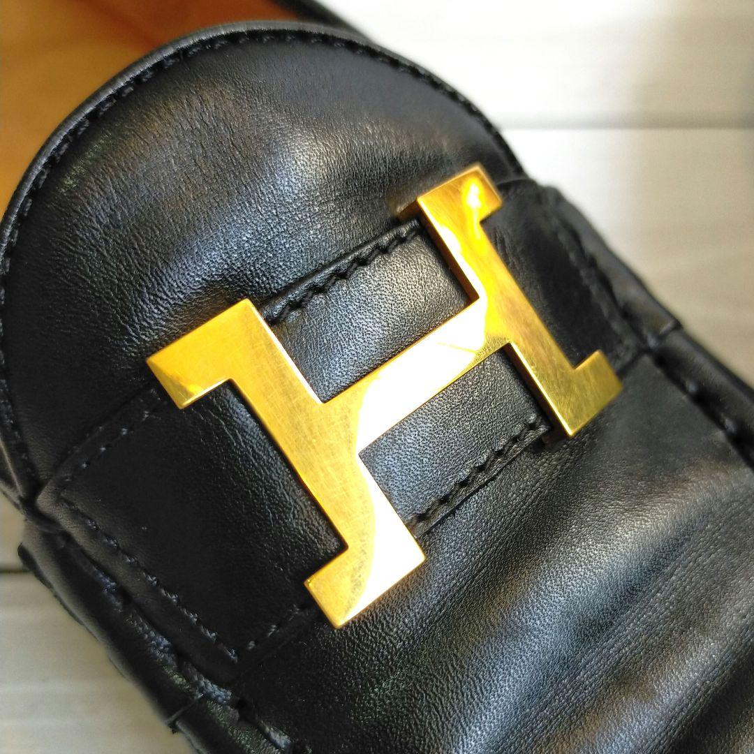 HERMES エルメス ローファー コンスタンス Hロゴ 黒 革靴 36.5 HERMES エルメス ローファー コンスタンス Hロゴ 黒 革靴 36.5