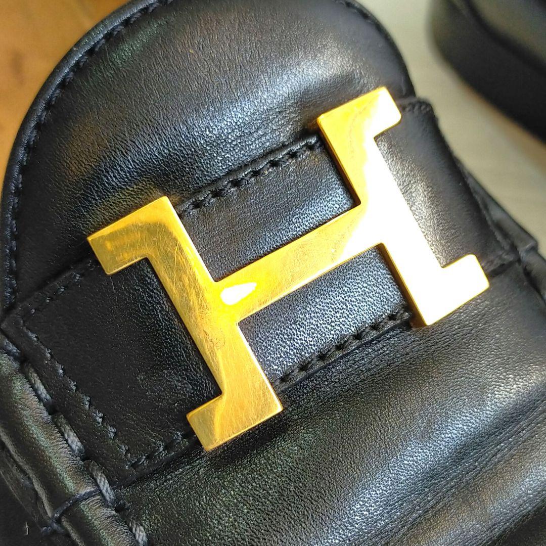 HERMES エルメス ローファー コンスタンス Hロゴ 黒 革靴 36.5 HERMES エルメス ローファー コンスタンス Hロゴ 黒 革靴 36.5