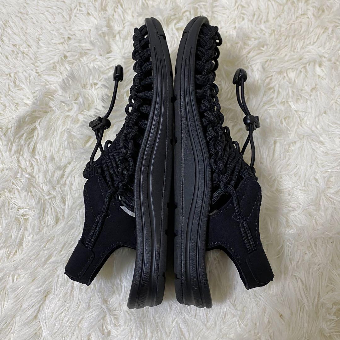 KEEN UNEEK アウトドアサンダル オールブラック　24cm