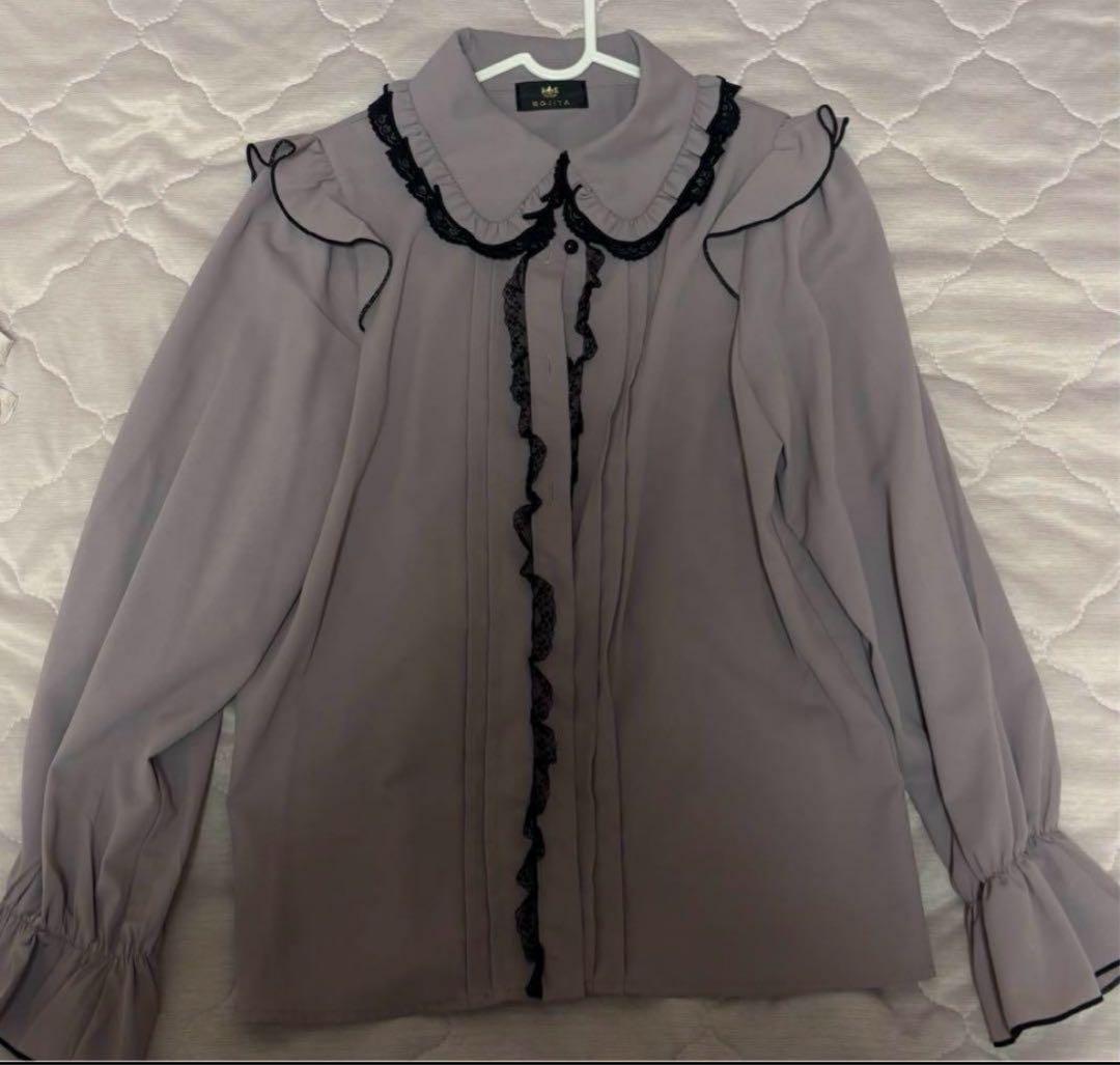 ROJITA ダブルブローチ袖フリルブラウス 新品未使用タグ付き 量産型 地雷 000000003288-21-l.jpg?t=