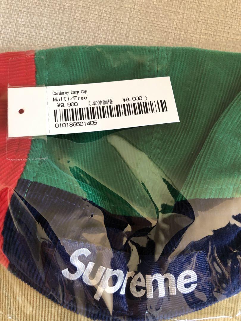新品 Supreme シュプリーム Corduroy Camp Cap キャップ