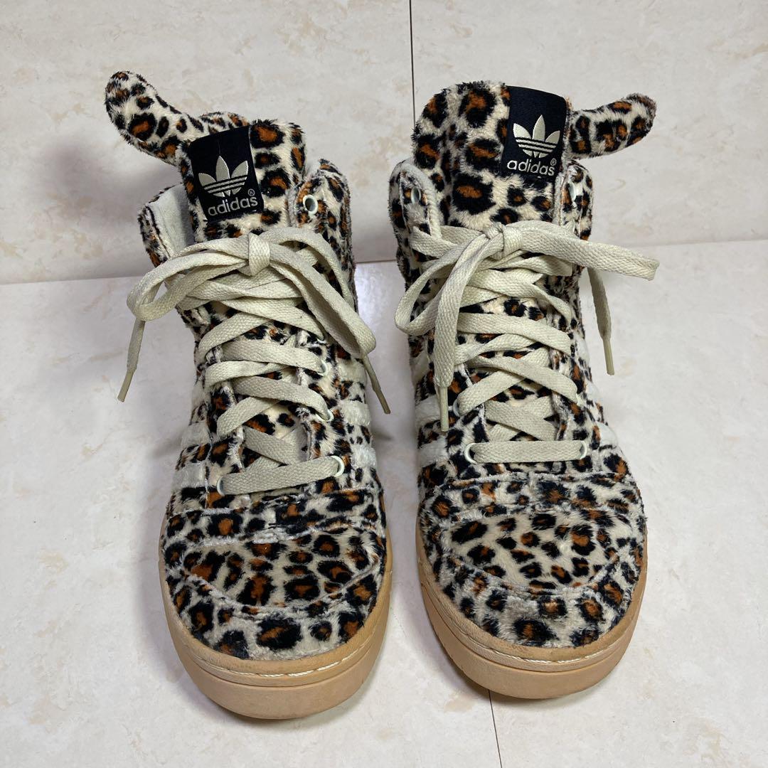adidas × Jeremy Scott コラボ レオパード しっぽスニーカー adidas × Jeremy Scott コラボ レオパード しっぽスニーカー