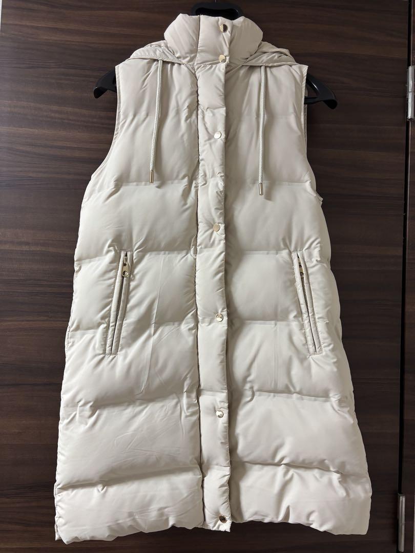 ZARA ロング ベスト ジレ ソフトベスト S ベージュ 新品未使用