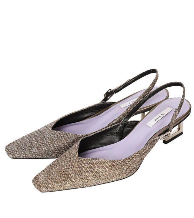 国産新品 Ameri Vintage GLITTER BALLERINA SHOES ET2xn-m70170201523 人気セールSALE
