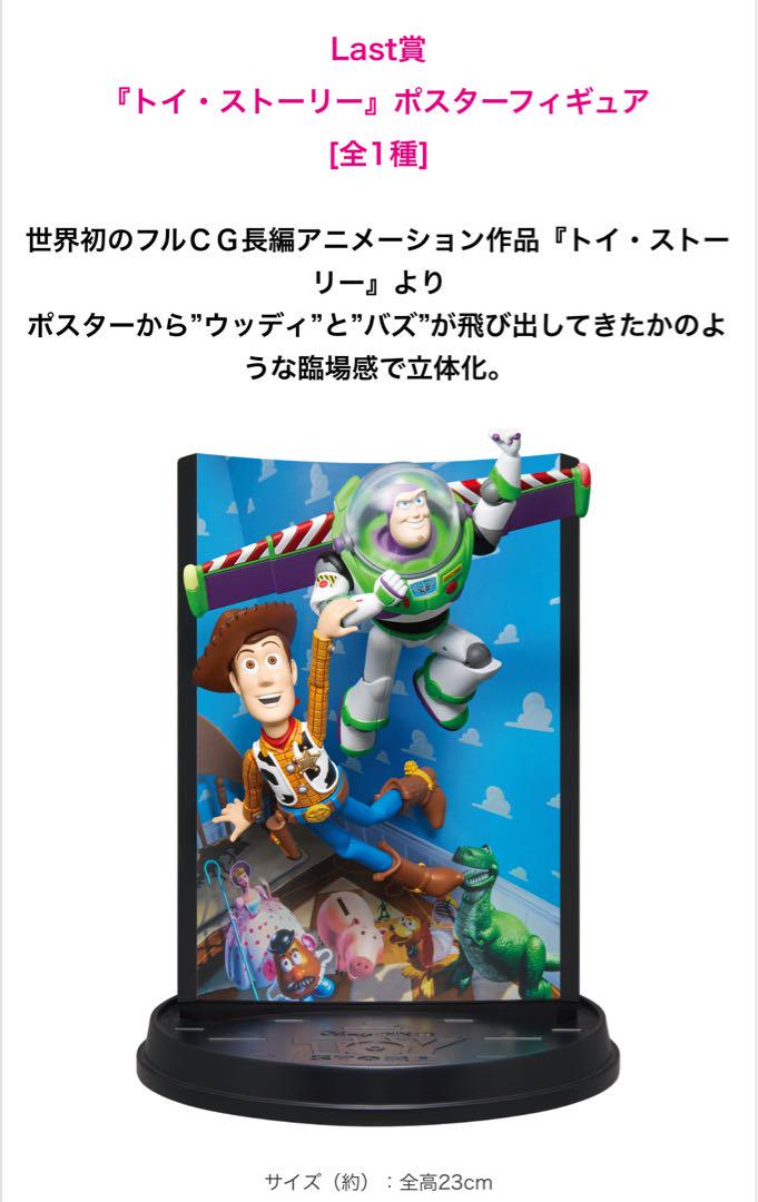 happyくじ　ピクサー　ラスト賞　トイ・ストーリー　ポスターフィギュア ピクサー ハッピーくじ ラスト賞 トイストーリー ポスター