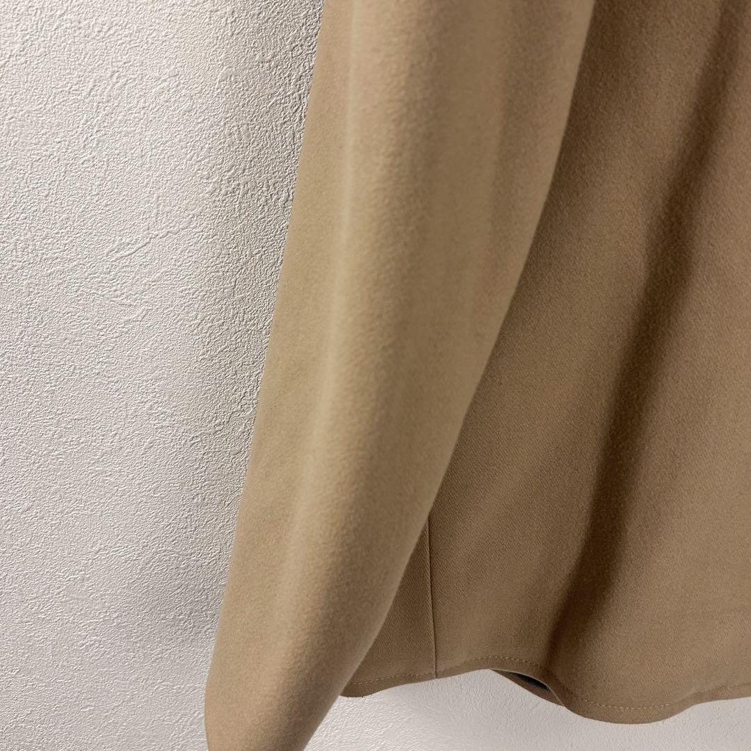 Maison KITSUNE ピーコート　ウール　シルク混　ベージュ　ミドル丈