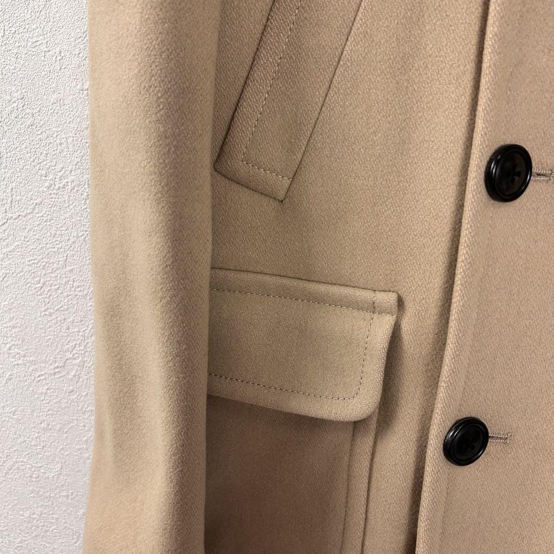 Maison KITSUNE ピーコート　ウール　シルク混　ベージュ　ミドル丈