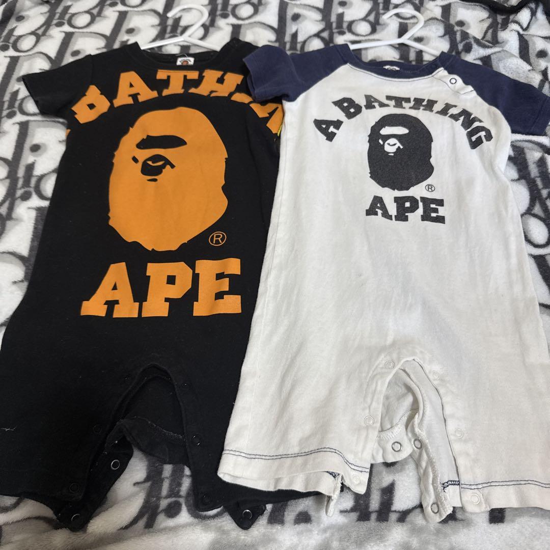 A BATHING APE ロンパース 2点セット