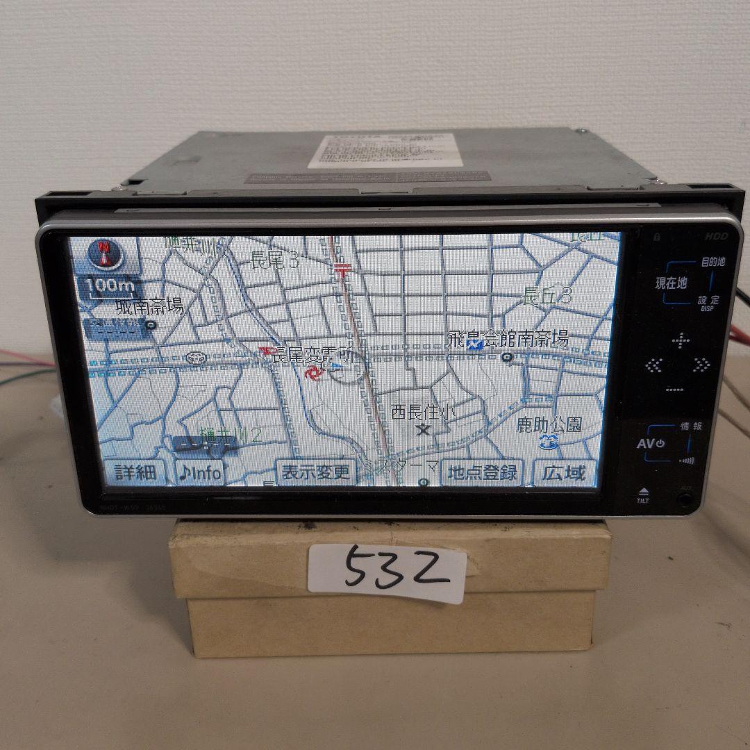 532 作動品 トヨタ純正HDDナビ　NHDT- W59