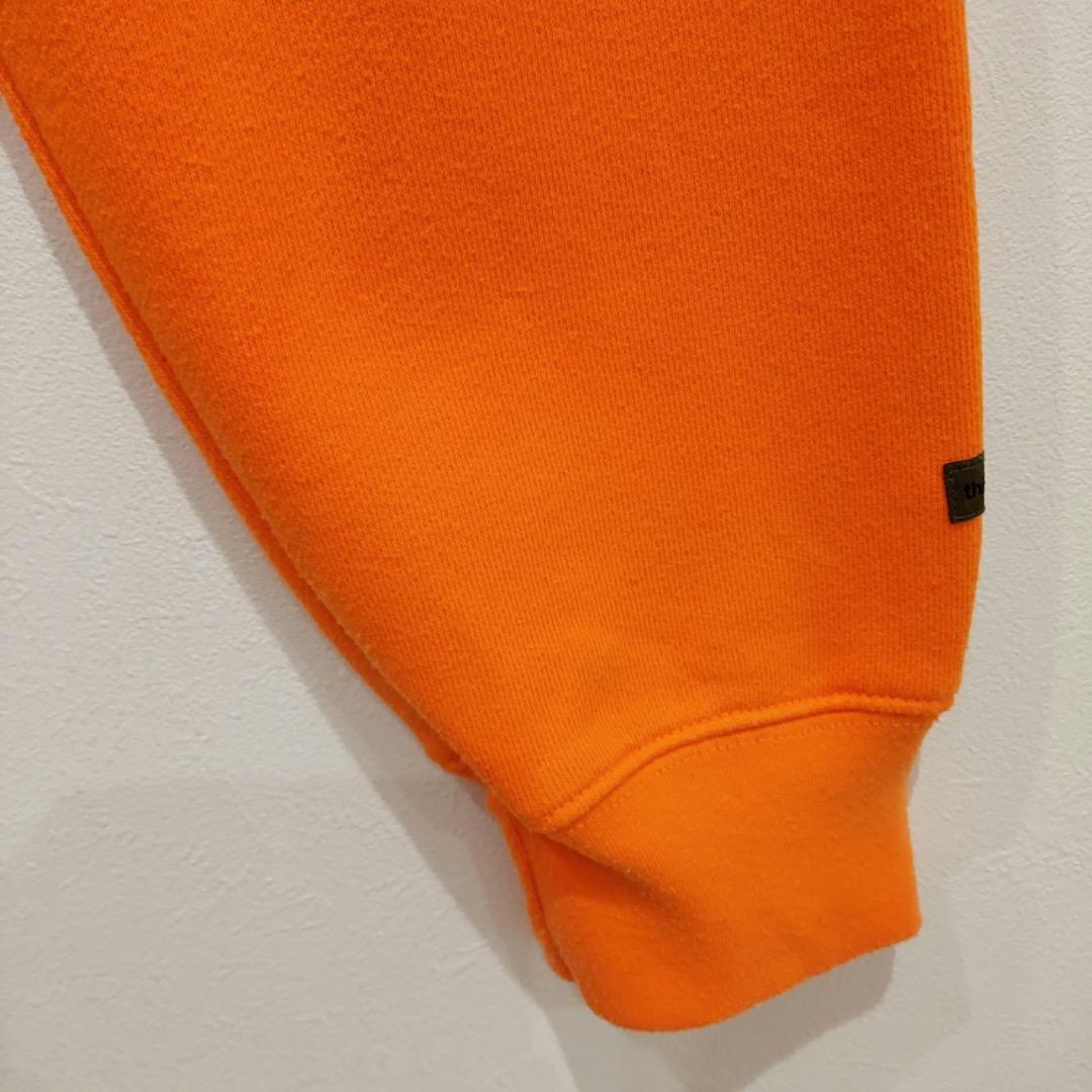 THISISNEVERTHAT ネバザ スウェット ロゴ プリント オレンジ M