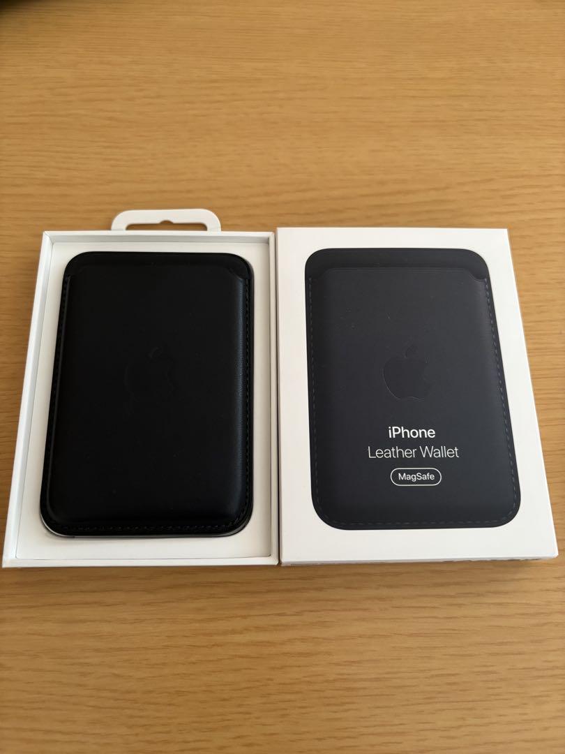 【超美品】純正 MagSafe対応 iPhone レザーウォレット・ミッドナイト