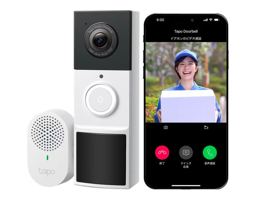 Tapo Doorbell 300万画素インターホン