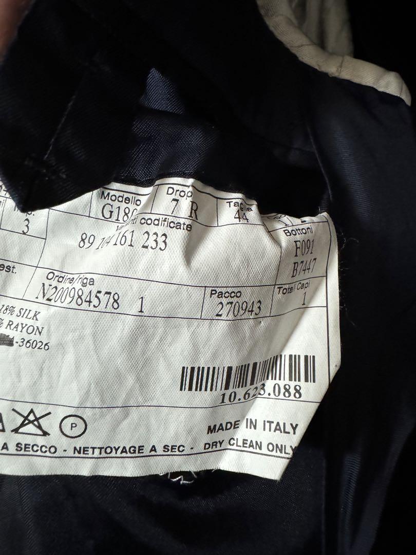 ベルベスト　Belvest   上下　ネイビー　44