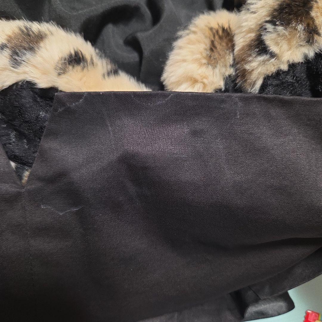 ヒョウ柄ファー付きフ スカートS・MA＊RS