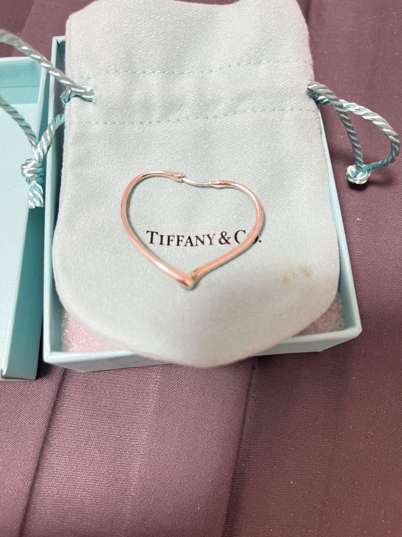Tiffany & Co. オープンハートフープピアス スモール シルバー 片耳 Tiffany & Co. オープンハートフープピアス スモール シルバー 片耳