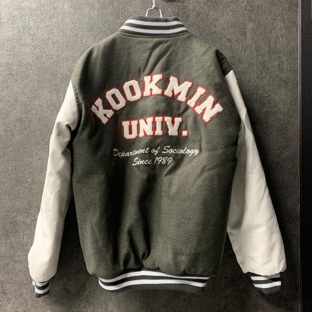 Mサイズ 韓国　大学　カレッジジャケット　KOOKMIN UNIVERSITY