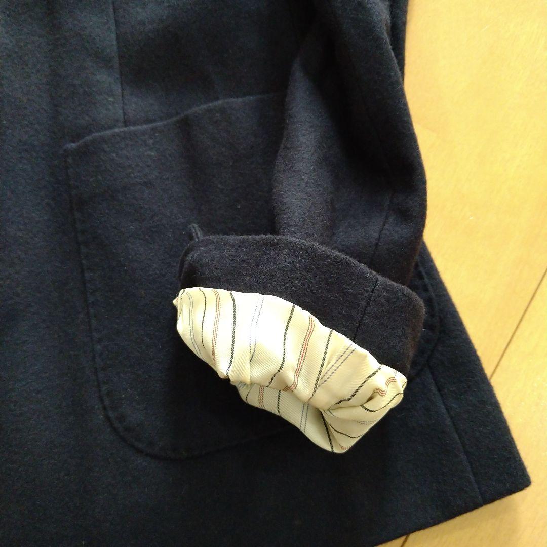 カシミヤ入り 紺ブレザー