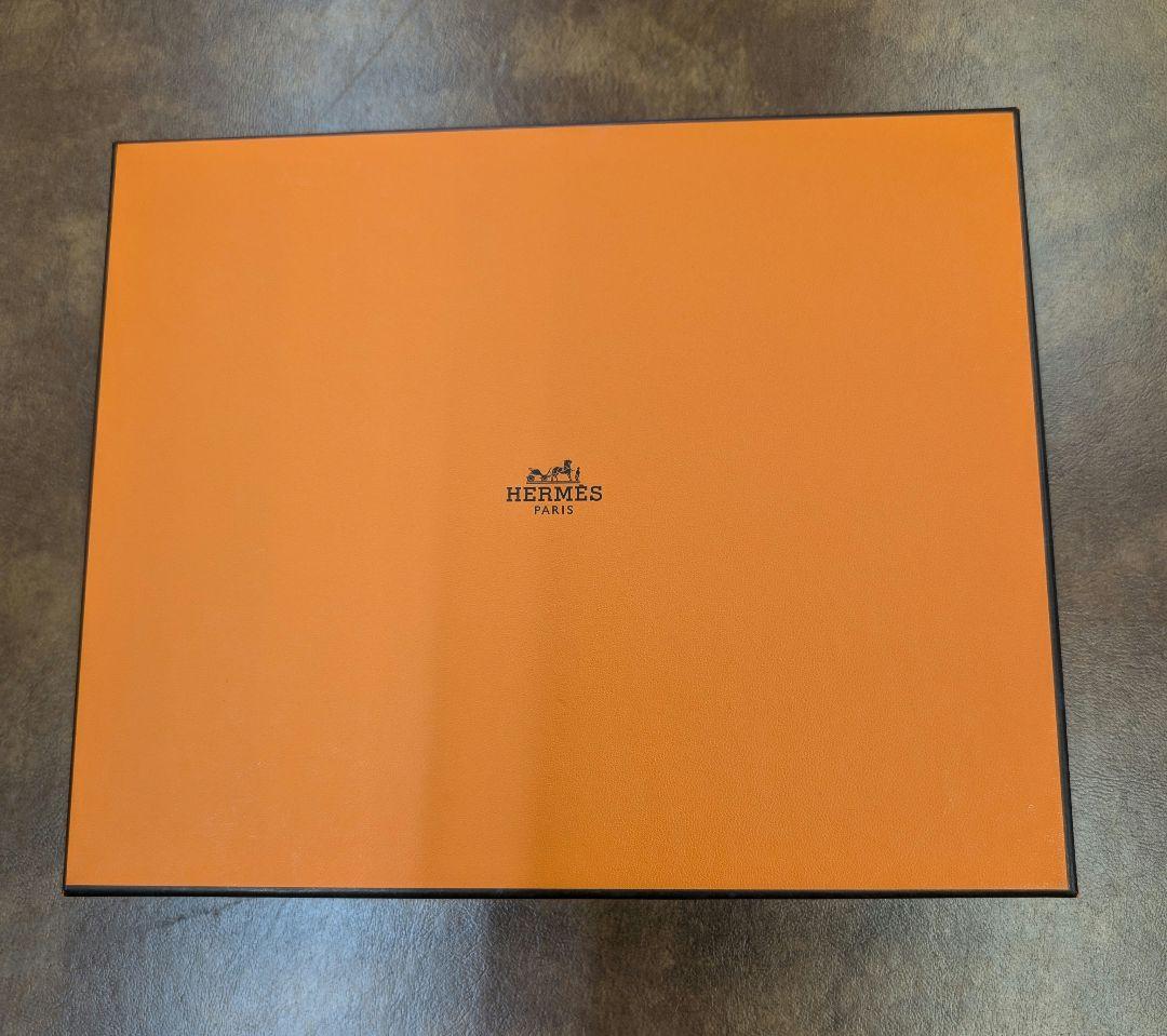 新品 HERMESエルメス コットン100％ バスマット バスタオル オレンジ系