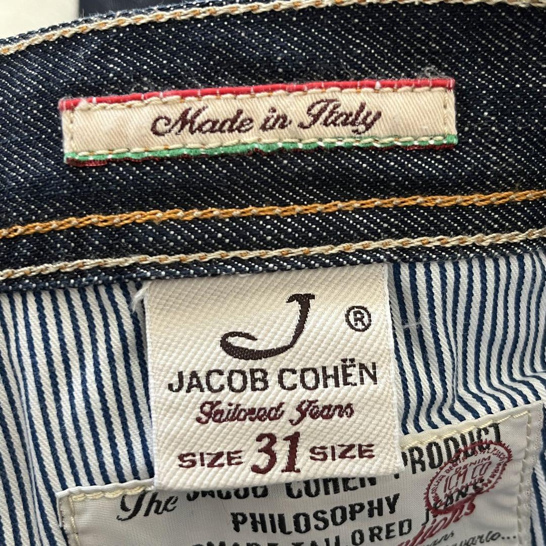 JACOB COHEN デニムパンツ w31 イタリア製 馬革