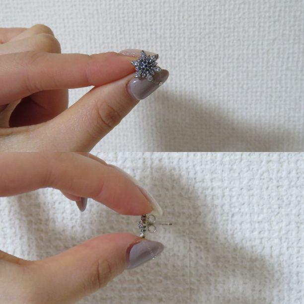 Pandora ピアス 雪の結晶 花形 雪の結晶ピアス(PANDORA)