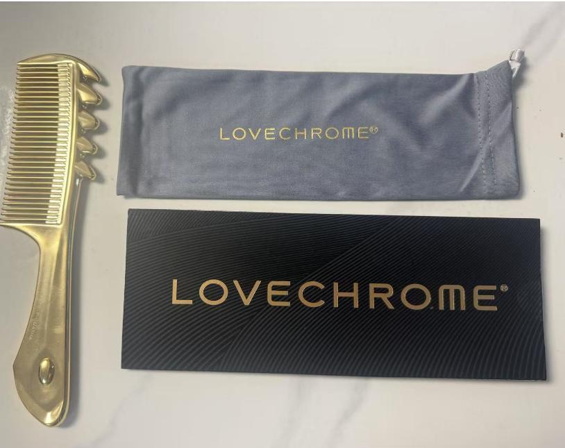 Lovechrome ゴールド スカルプ カッサ ヘアコーム