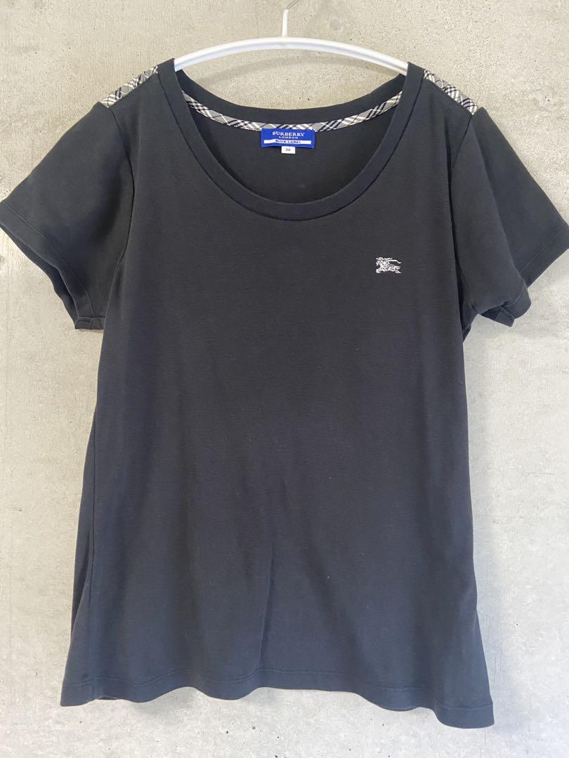 魅力的な BURBERRY BLUE メルカリ - 38 Tシャツ 黒 LABEL トップス