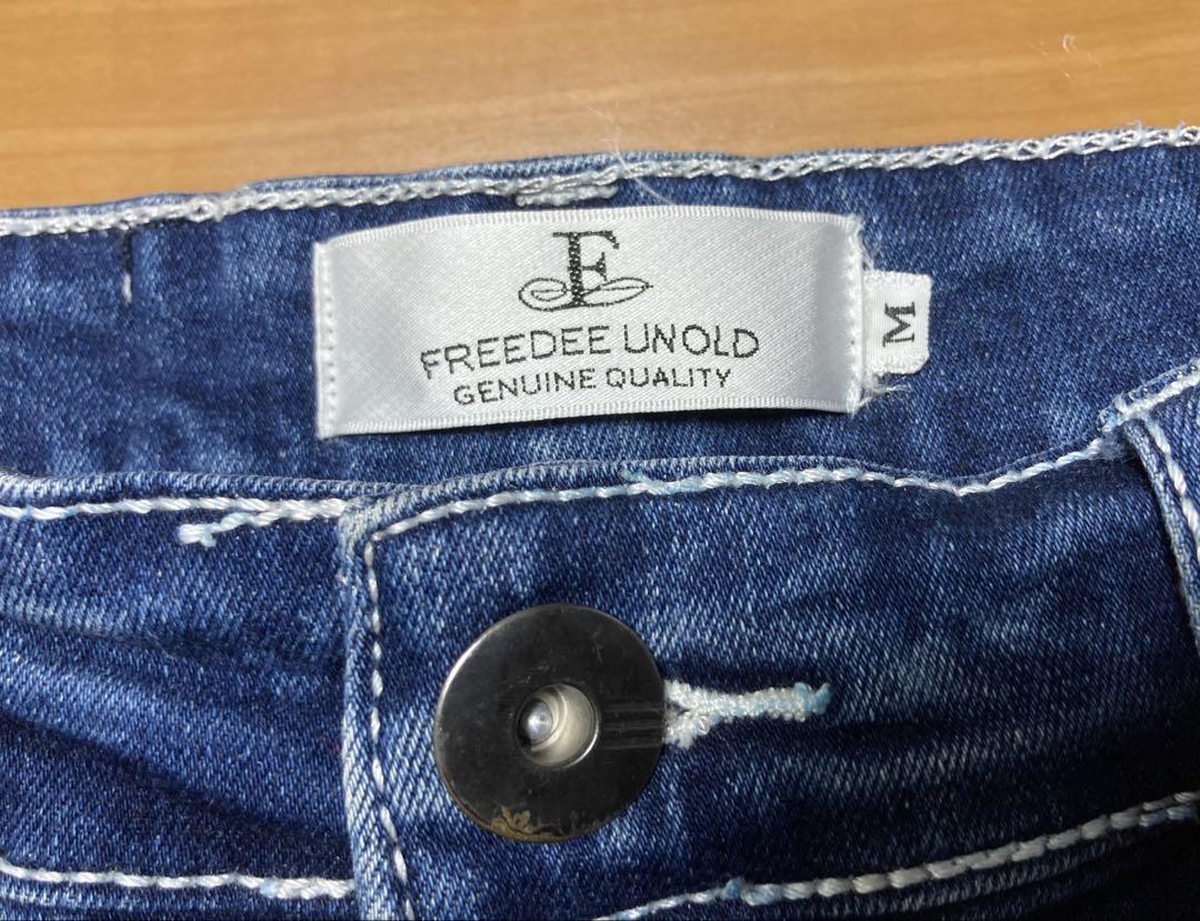 freedee un old ダメージ加工スキニーデニム　メンズのS