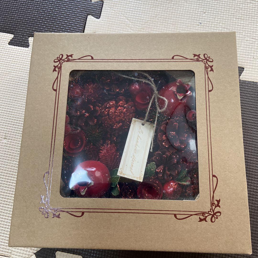 クリスマスリース 赤 From Nature