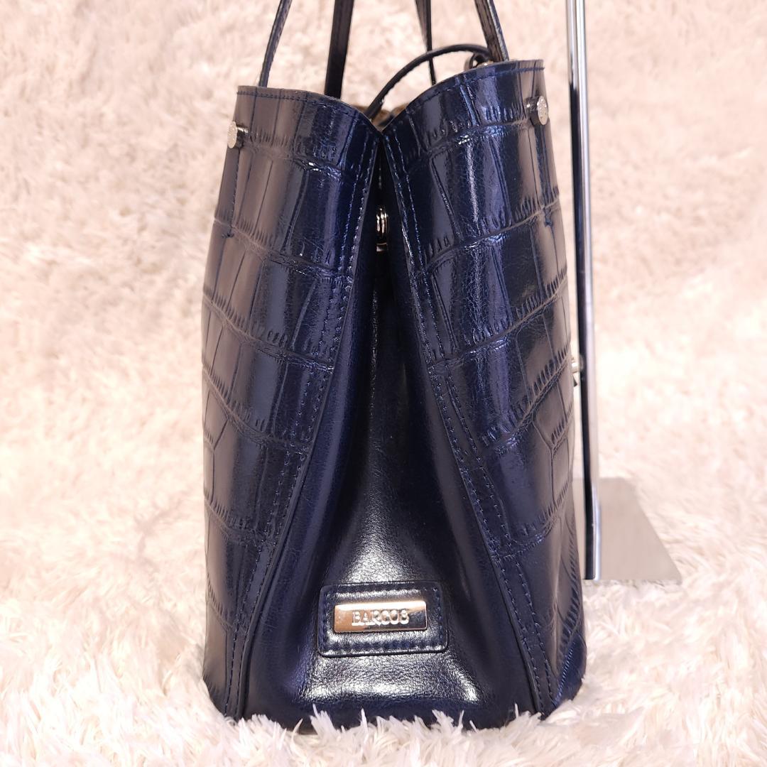 ハンドバッグ ショルダーバッグ BARCOS クロコ型押し 2way