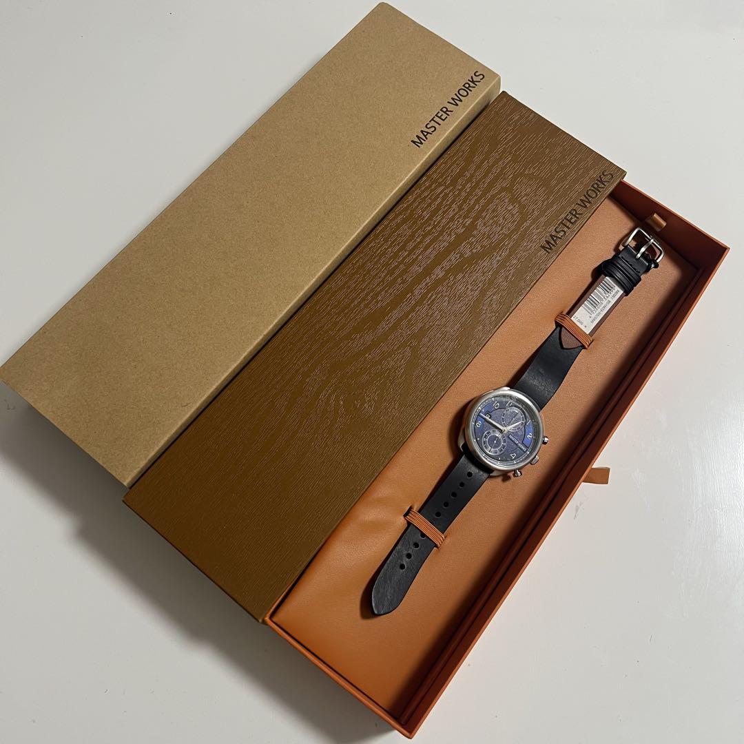 値下げ【新品】マスターワークス　master works 腕時計　ネイビー
