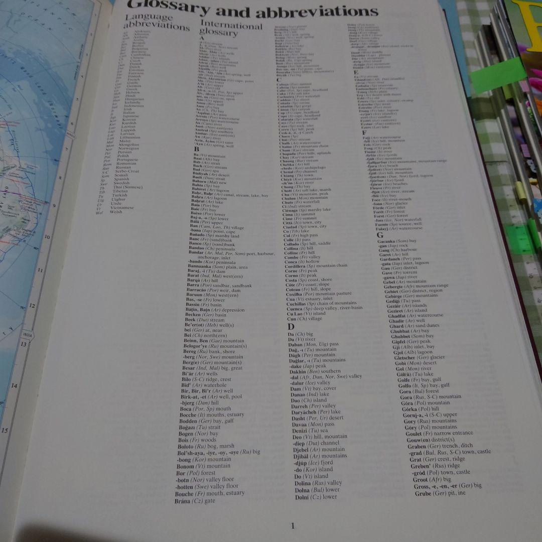 The Times ATLAS of WORLD 地図