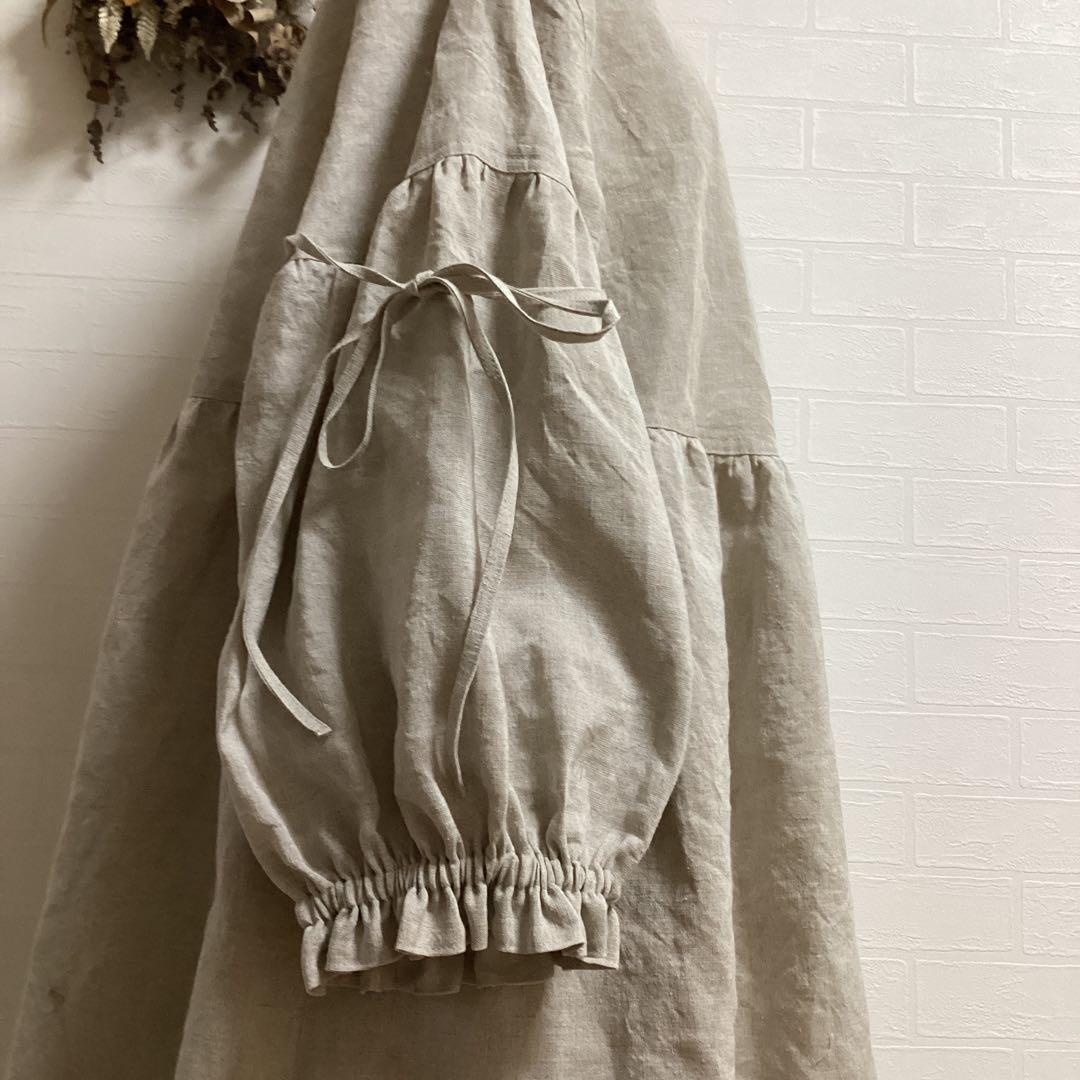*ミズタニ様ご依頼/ハーフリネンワンピ/リネン100ワンピ2点/ハンドメイド* 画像19