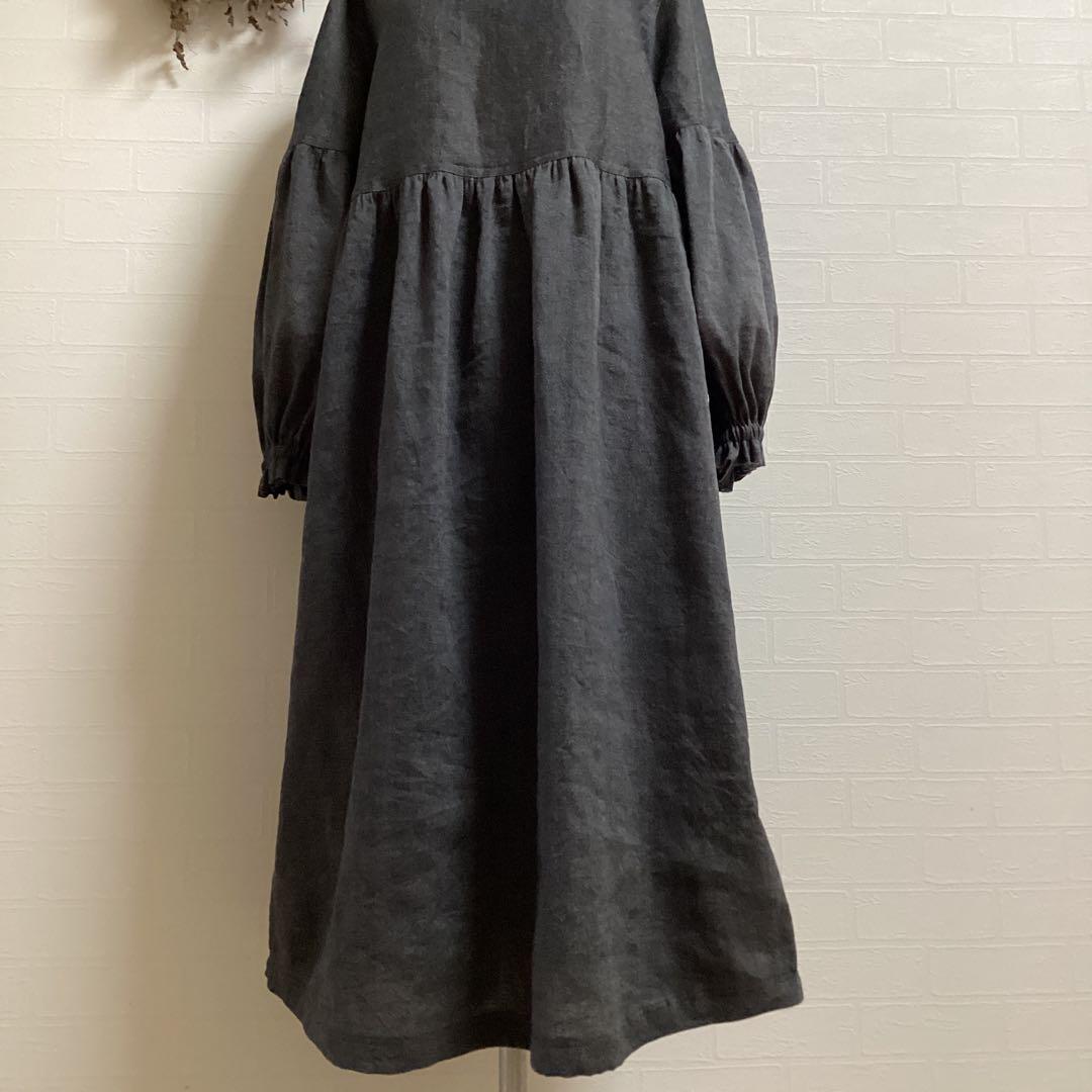 *ミズタニ様ご依頼/ハーフリネンワンピ/リネン100ワンピ2点/ハンドメイド* 画像3