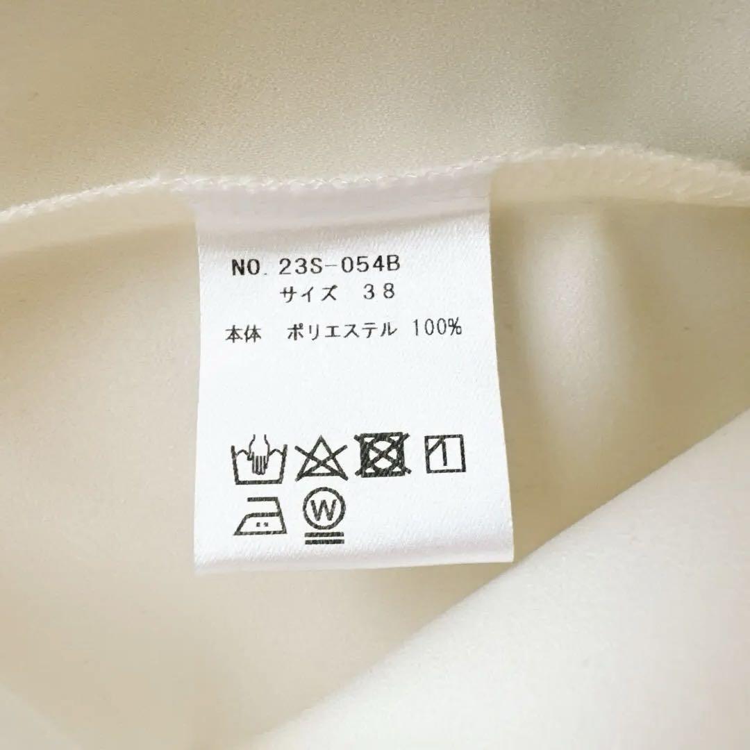 美品 hue DAY TO EVENING スカラップカップスリーブブラウス