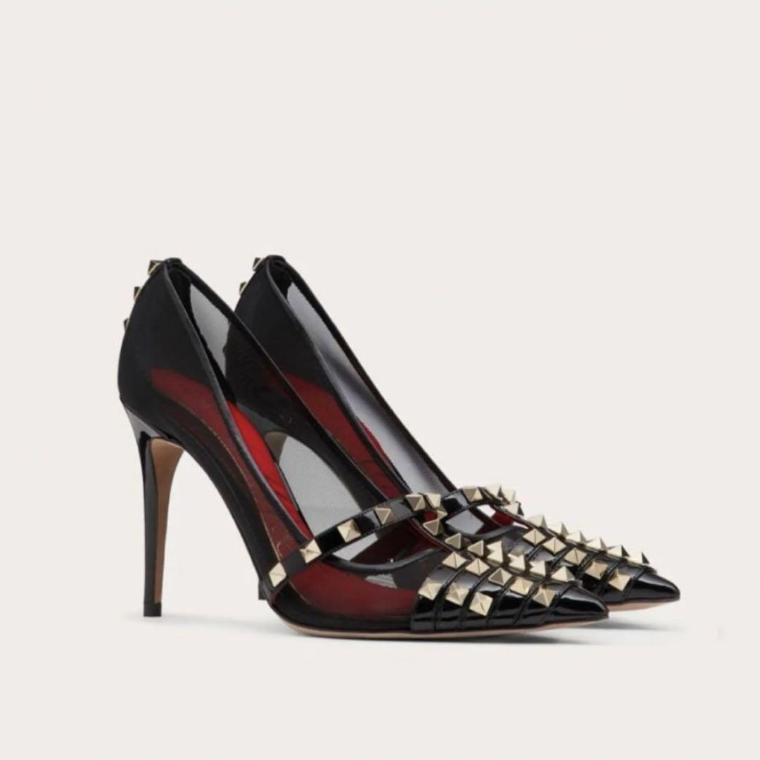 VALENTINO ロックスタッズ エナメル パンプス 100MM