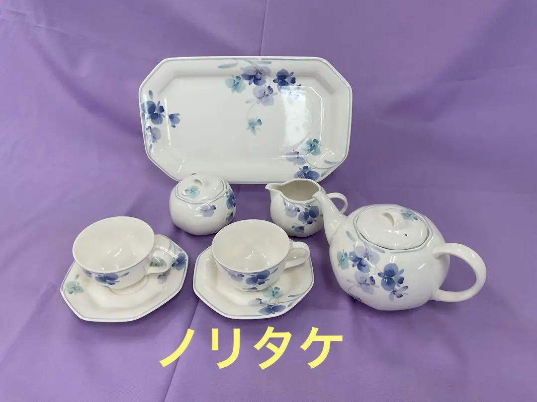 Noritake ノリタケ 青い花柄の食器セット　(11)