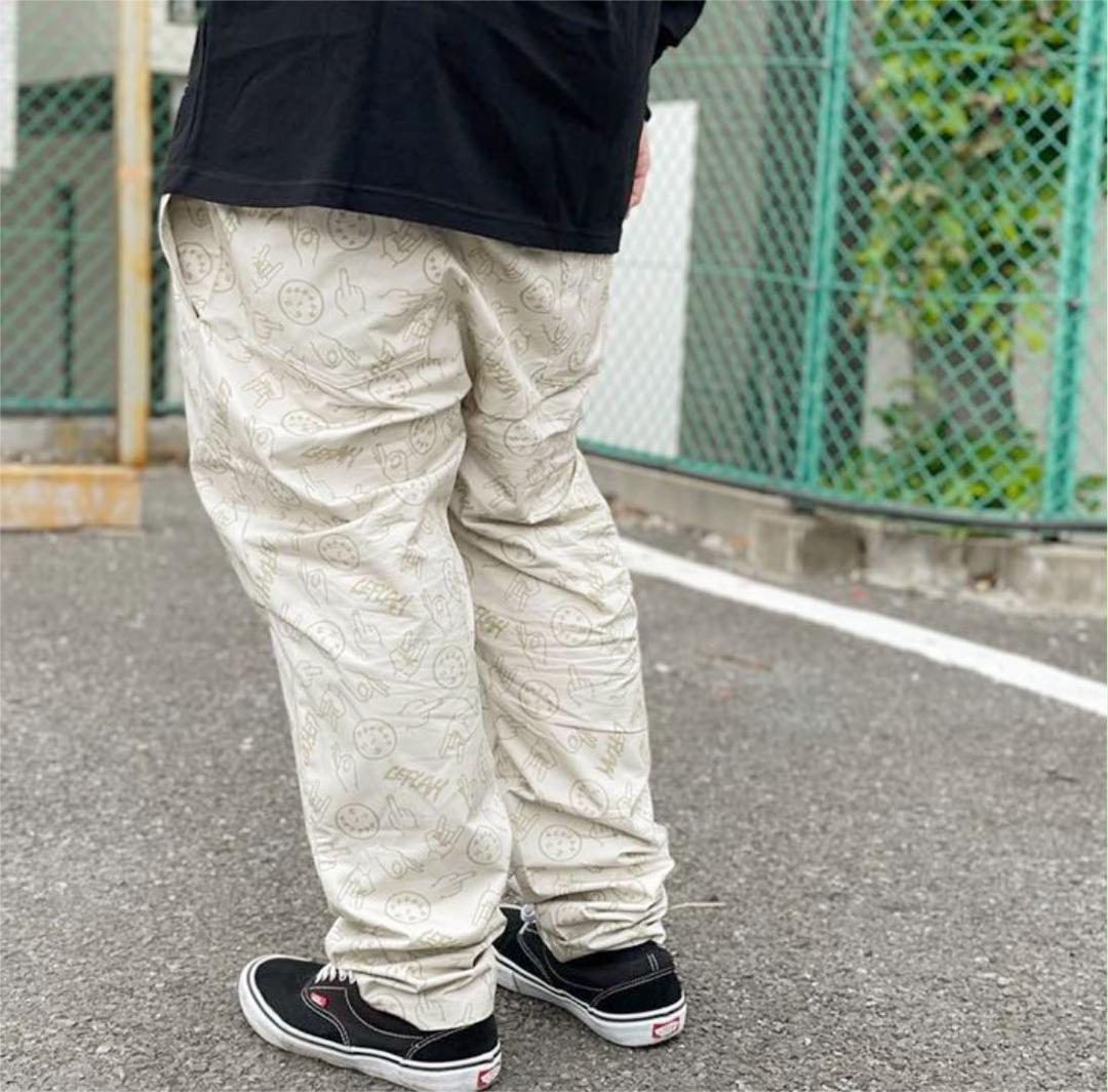 LEFLAH|総柄ハンドサインイージーパンツXLレフラーWANIMA - メルカリ お取寄せ LEFLAH 着用 WANIMA レフラー チェックイージーパンツ XL その他