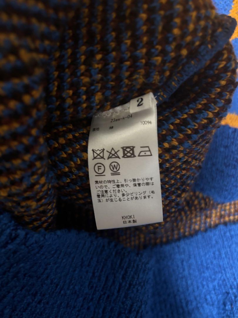 【最終価格】khoki 23aw Intarsia-knit jumper